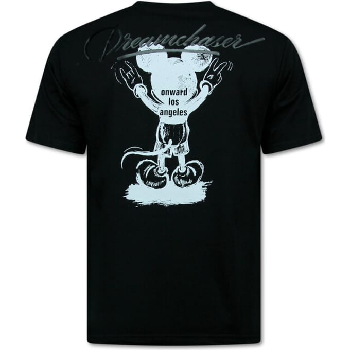 Oversized T shirt Heren - T shirt Heren met Print - DreamChaser - 687 - Zwart
