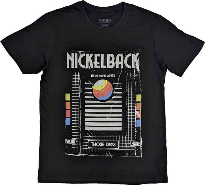 Nickelback - Those Days VHS Heren T-shirt - M - Zwart