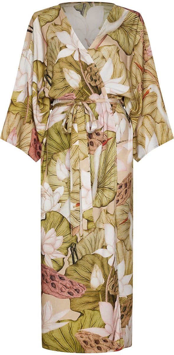 Succubus Clothing Great White Heron Kimono Groen