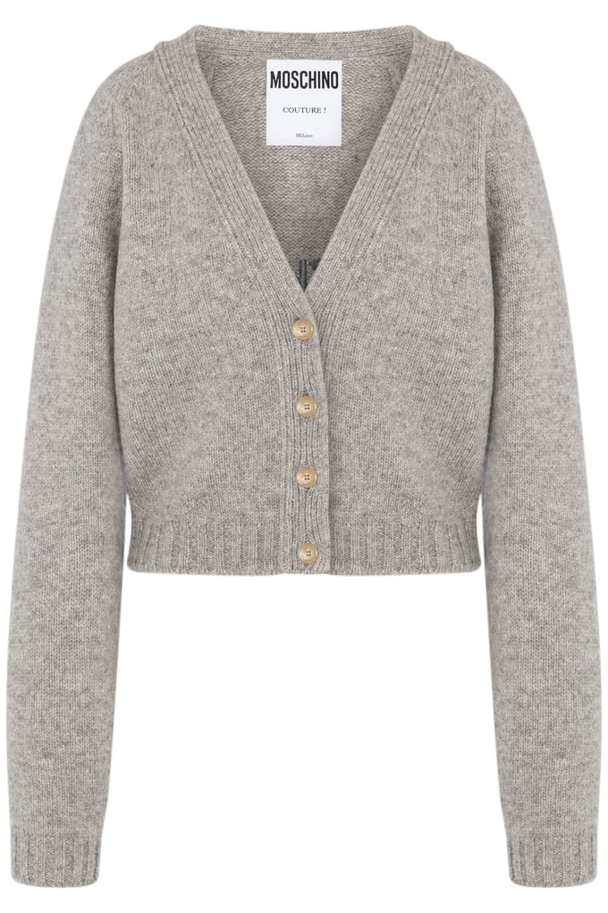 Moschino 100% Shrunk Cardigan Grey Taglia: 38 | Maglioni a maglia Outlet | Donna | Grigio