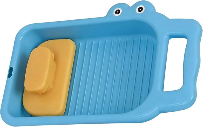 Mini Wasplank - Reinigingspaneel - Handmatig Wassen - Compact Ontwerp - 34 x 20 cm - Blauw