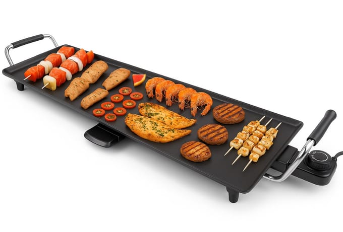 Beper Teppanyaki Bakplaat XL - Grillplaat - Tafelgrill - Grillplaat - Electrisch - 70.5x23.5 cm