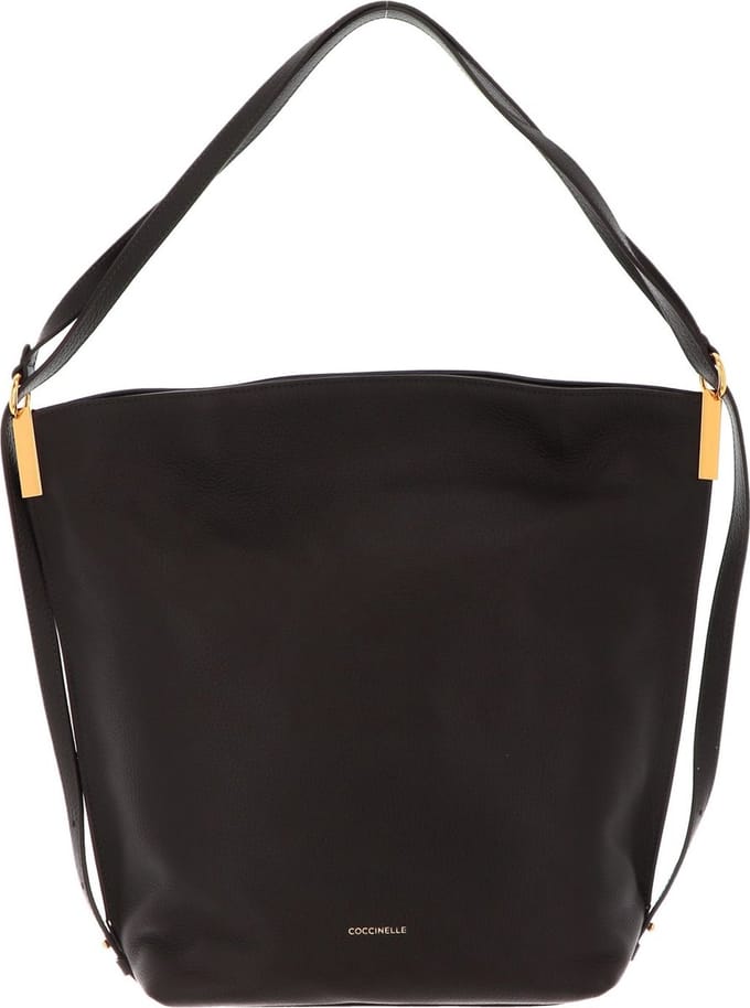 COCCINELLE Leren Schoudertas Estelle Handbag Bark Donkerbruin