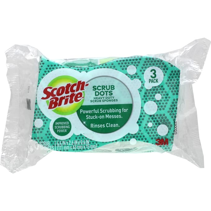 Scotch-Brite, Gestippelde en Heavy Duty Schuurspons, Schuurspons 3 blue