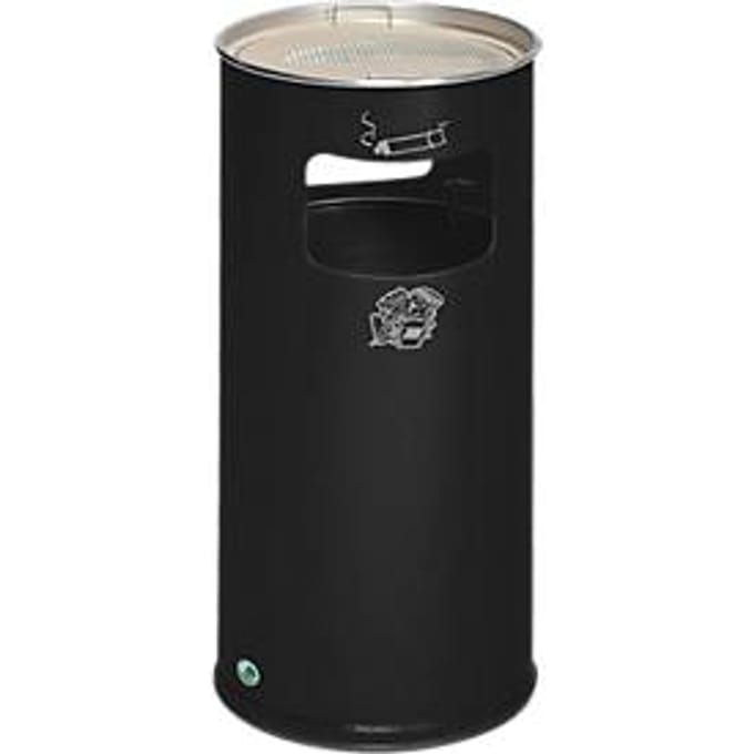 Combi-asbak, H 700 mm,  antraciet