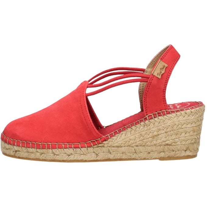 Toni Pons Tremp dames espadrille op sleehak - Rood - Maat 36