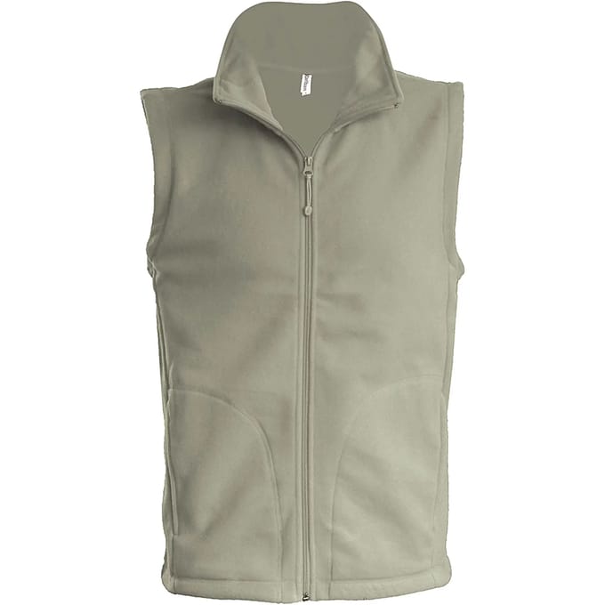 Fleecebodywarmer 'Luca' merk Kariban maat S Beige
