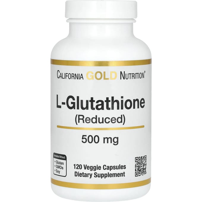 L-Glutathion (Réduit), 500 mg, 120 gélules végétales