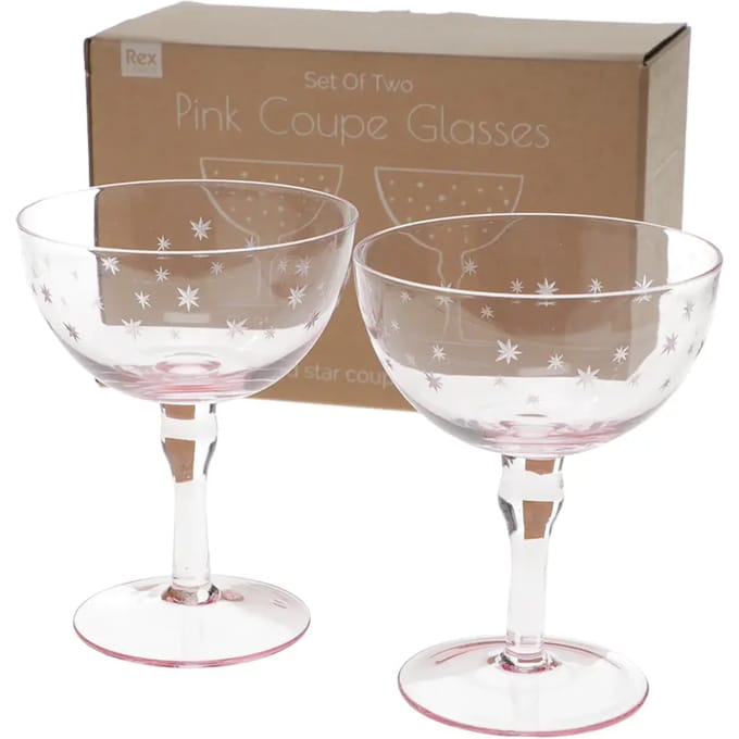 Cocktailglas Rex London Etched star (x2)