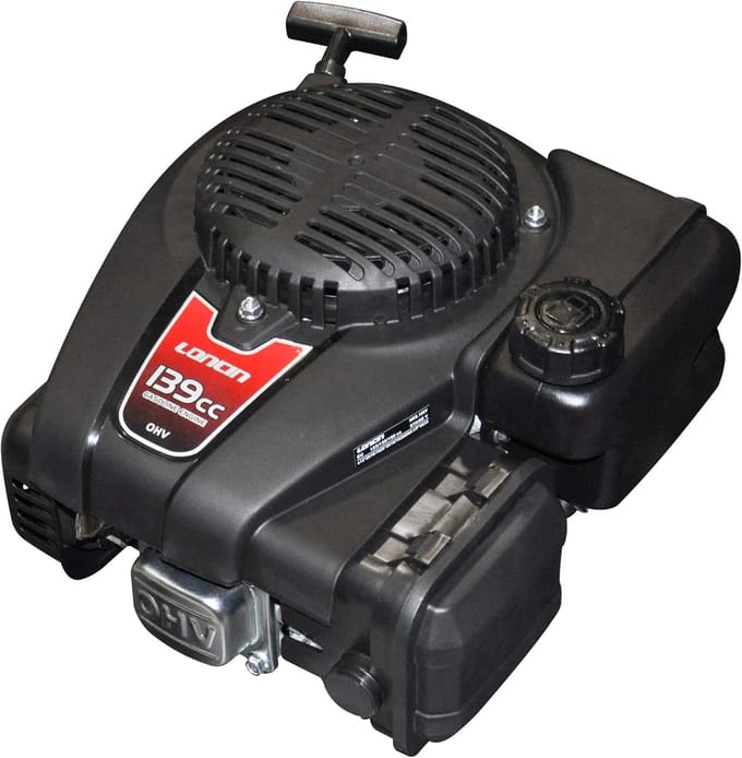 Verticale Motor - Motor As - Grasmaaier Onderdeel - 4-Takt OHV - 22.2 mm x 80 mm - Zwart
