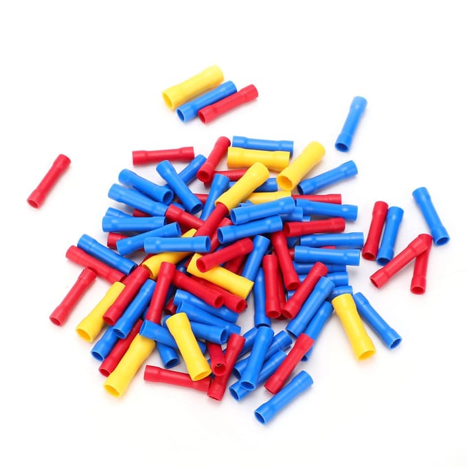 100 stuks Draadconnector Volledig geïsoleerd Waterdicht Batterij Lasdraad Buisvormige Klem