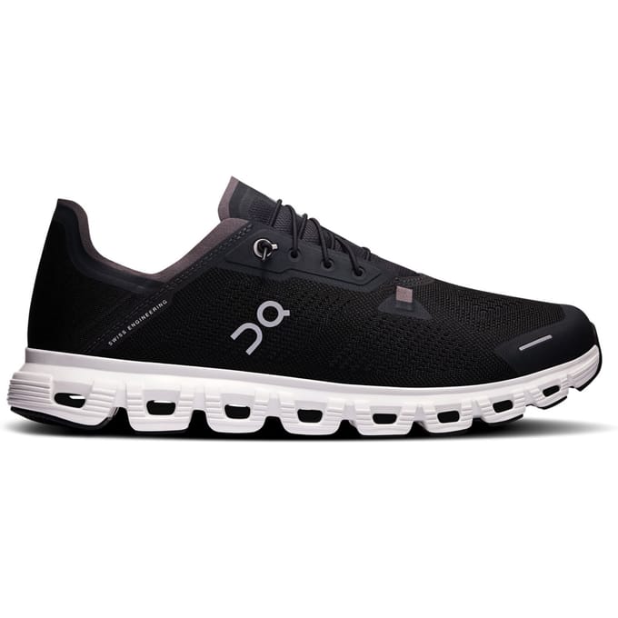 On Cloud 6 Coast Black | White Maat: 44.5 | Hardloopschoenen Outlet | Heren | Zwart