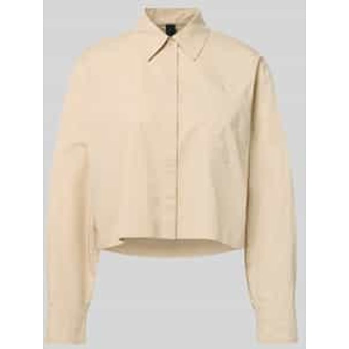 Boxy fit blouse met borstzakken