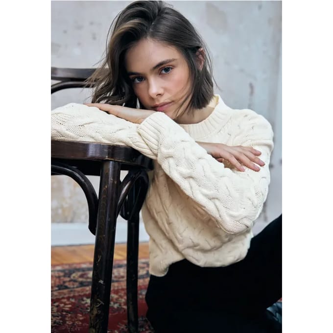 Jumper met kabelpatroon