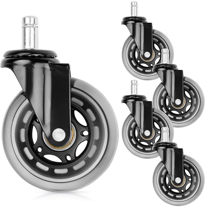 Vilde - Kauwgom Stoelwielen - 7,5 cm - 11 mm - Set van 5