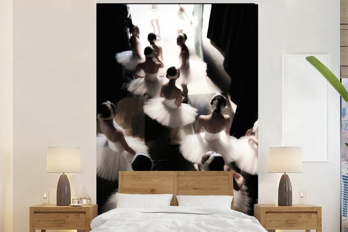 Behang - Fotobehang Ballet - Ballerina - Dans - Breedte 145 cm x hoogte 220 cm