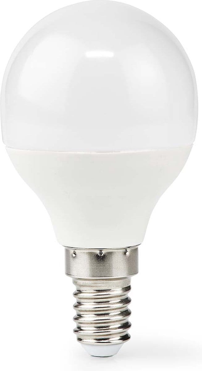 Nedis LED-Lamp E14 - G45 - 4.9 W - 470 lm - 2700 - Warm Wit - Frosted - 1 Stuks
