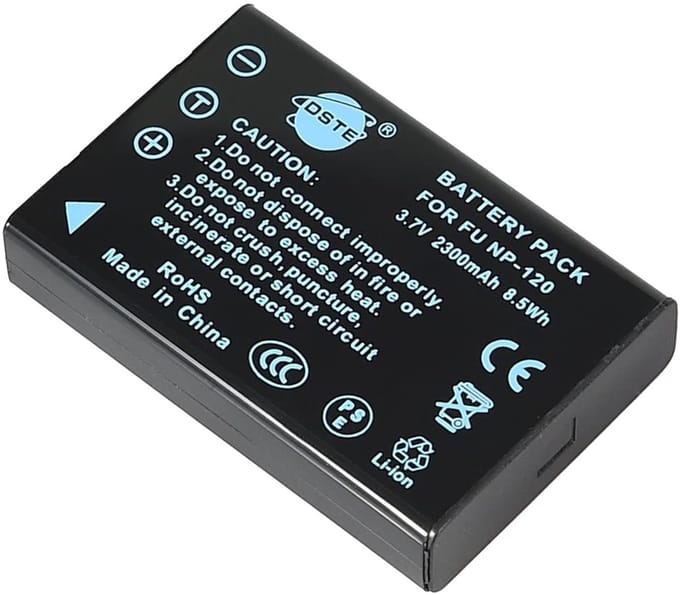 Digibuddy Accu Fuji NP-120 1800mAh (zonder inkepingen)