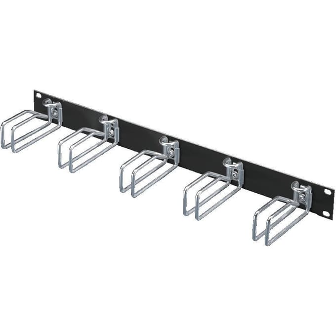 Rittal 7257.005 19 inch Kabelgeleiding voor patchkast 1 HE Zwart