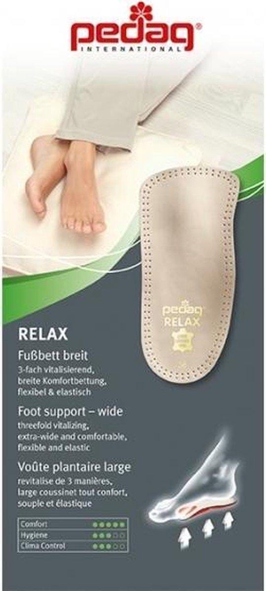 Pedag Relax - 3/4 anatomisch voetbed met spreidvoetpelotte en lengteboogsteun - 43