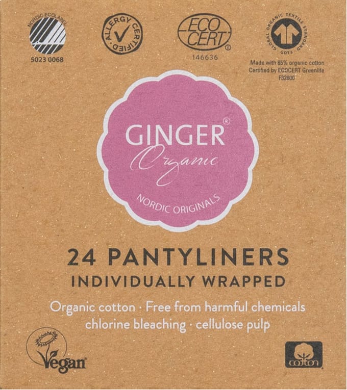 Ginger Organic - Pantyliners wkładki higieniczne 24szt