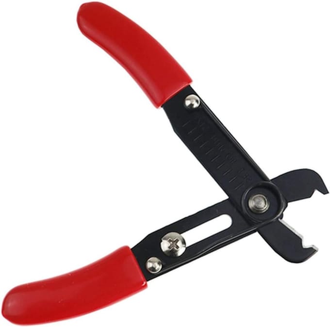 Rateltang Draadsnijder - Mini Cutters Stripper - Kabel Strippen - Precisie Draadstripgat - 400 Gram - Rood