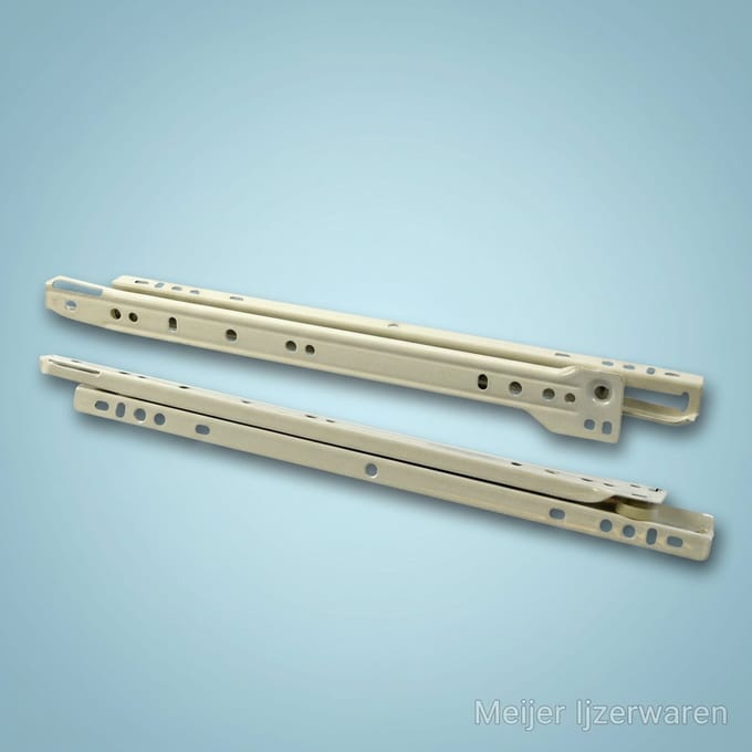 Laderail 300mm type 1 wit gelakt - Ladegeleider 30 cm