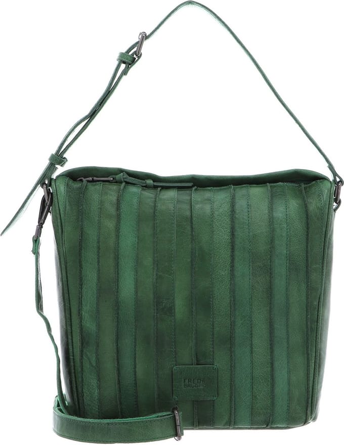 FREDsBRUDER Leren Schoudertas Izzle Hobo Fresh Green Groene