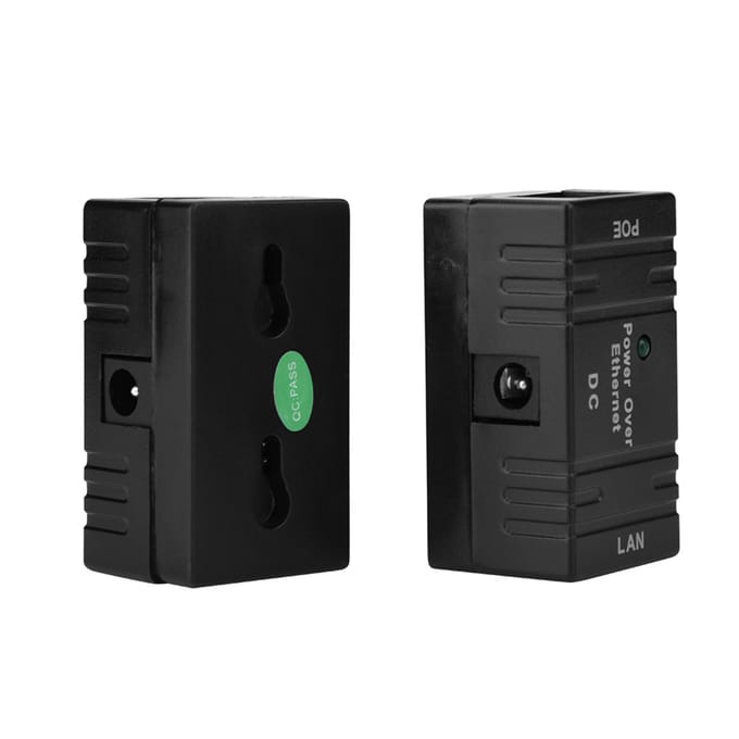 2 STUKS RJ45 POE Voedingsmodule POE Injector Ethernet Adapter voor Netwerk IP Camera Zwart