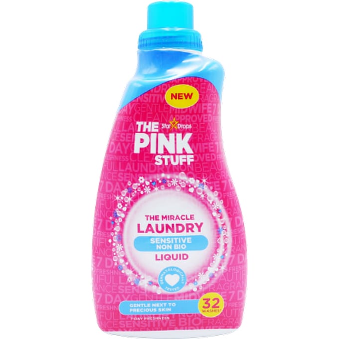 Stardrops The Pink Stuff Sensitive Vloeibaar Wasmiddel - 960ml