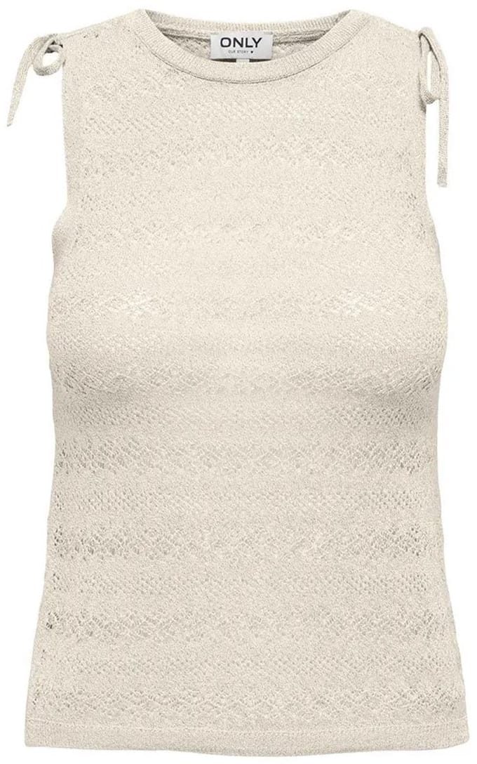Only Aggie Mouwloos T-shirt Beige L Vrouw
