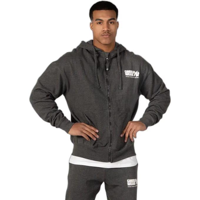 Gorilla Wear Classic Oversized Vest - Donkergrijs Gemeleerd - 2XL