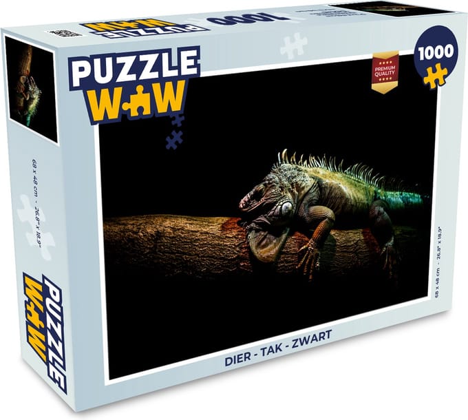 Puzzel Dier - Tak - Zwart - Legpuzzel - Puzzel 1000 stukjes volwassenen