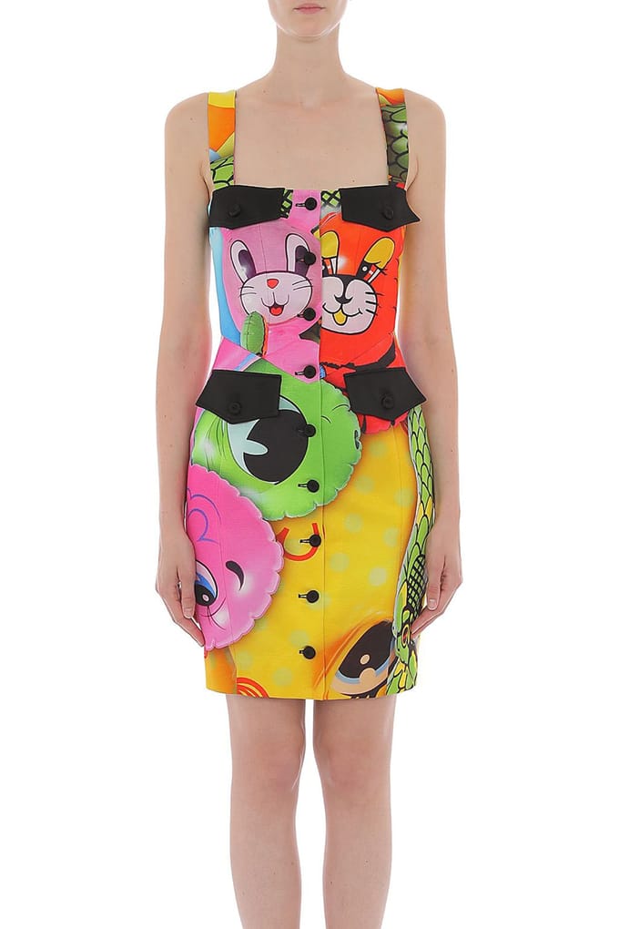 Moschino Dress Grey Grey Taglia: 42 | Abiti Mini Outlet | Donna | Grigio