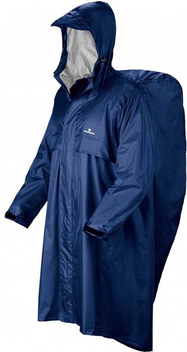 Ferrino Trekker Ripstop Poncho Blauw L-XL Man