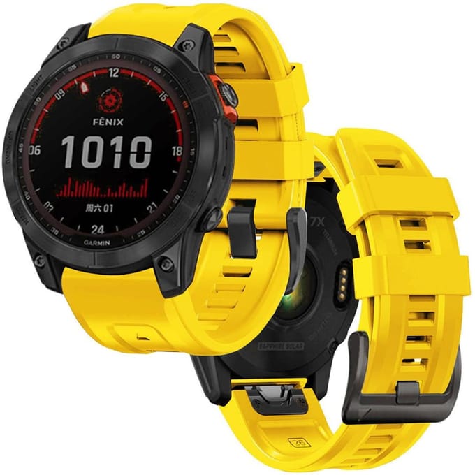 Tech-Protect IconBand Strap for Garmin Fenix 5 / 6 / 6 Pro / 7 - Yellow