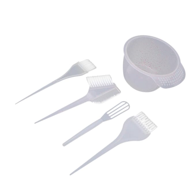 Kit de coloration capillaire professionnel Bol de coloration Brosse pour coloration capillaire Décoloration capillaire DIY bordeaux