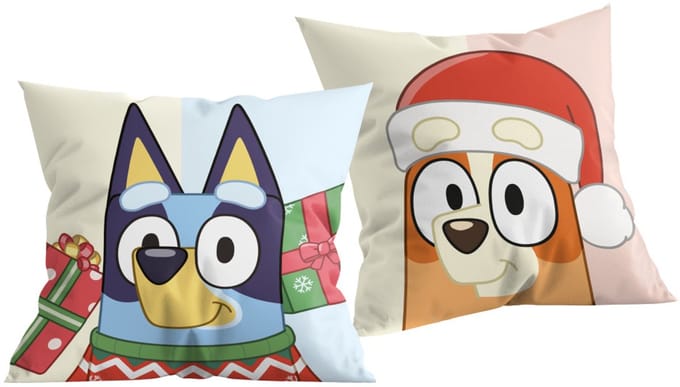 Bluey Kerst Sierkussen – Decoratief Kussen – 40 x 40 cm