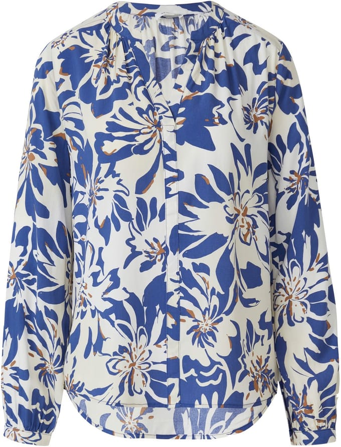Blouse Tunikablouse van Viscosemix met All-over-Print voor vrouwen s.Oliver