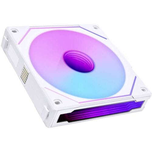 Lian Li Uni Fan SL-INF 120 ARGB Reverse Blade - Ventilatorhuis 1 pack - 120 mm - 2100 omw/min. - 32 dBA - PMW - RGB - 4-pins - wit