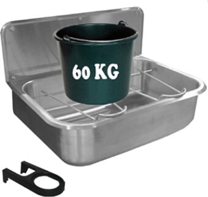 Loggere Uitstortgootsteen B56xD40.4cm RVS