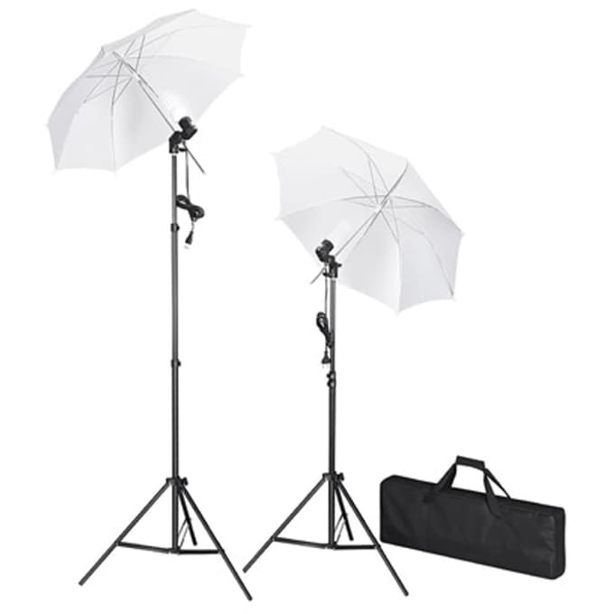 vidaXL - Studioset - met - witte - achtergrond - en - lampen - 600x300 - cm