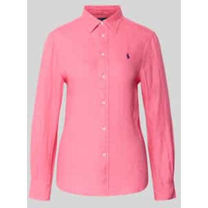 Overhemdblouse van puur linnen