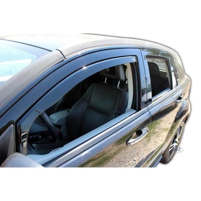 Wind deflectors - Heko - Dodge Caliber 2006-2012 - Gerookt - Versterkt Acryl - Eenvoudige installatie