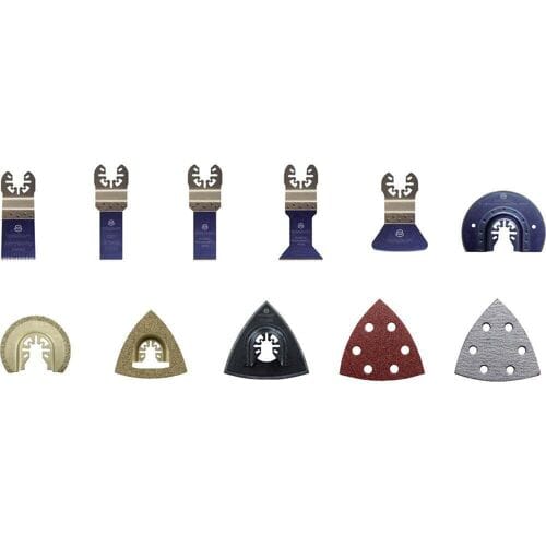 TOOLCRAFT 1574786 Multitool toebehorenset Chroom-vanadium staal, Bimetaal, Carbide 21-delig 1 set(s)