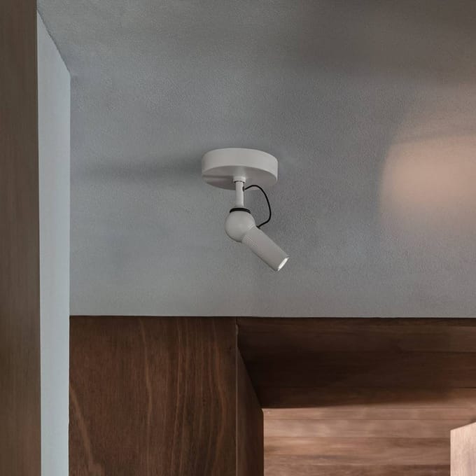 kdln LED plafondlamp Bird, wit, Ø 11 cm, metaal