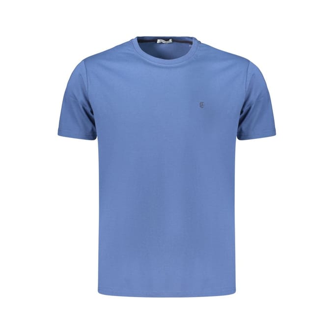 Coveri Moving Blauwe Katoenen Heren T-Shirt