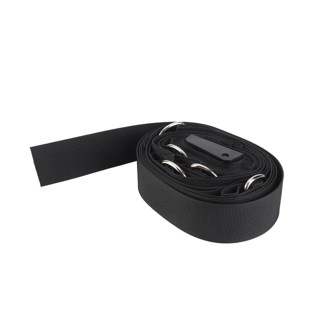 Sangle d'ancrage de porte Sans perçage Sans installation Bandes de résistance pour porte Équipement d'exercice portable Pour la maison black