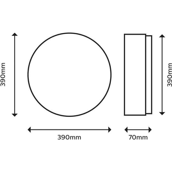 Philips Moire Plafondlamp - Koelwit licht: 4000K - Wit - Rond - 20W - Diameter: 38 cm