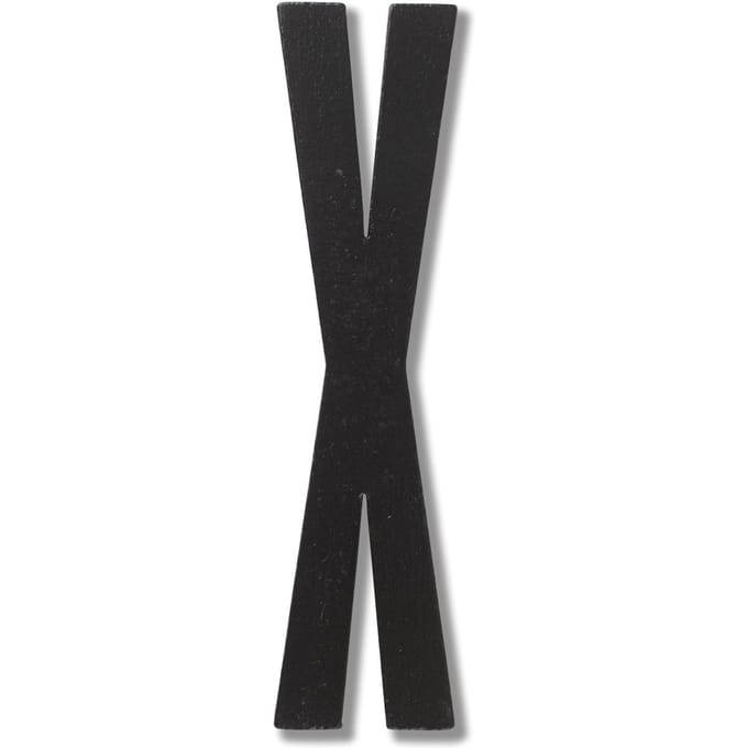 DESIGN LETTERS Houten letters - zwart - W